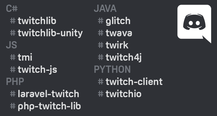 Twitch Libraries Discord Server