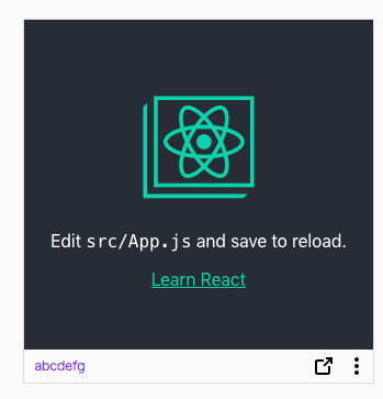 new react Extension