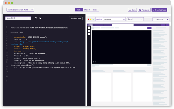 Extensions Sandbox